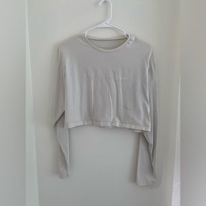 Alphalete cropped long sleeve tee